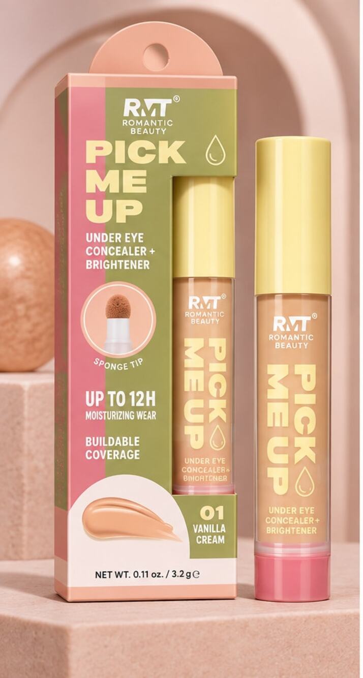 Romantic Beauty Pick Me Up Concealer Brightener 01 Vanilla Cream 0.11 oz
